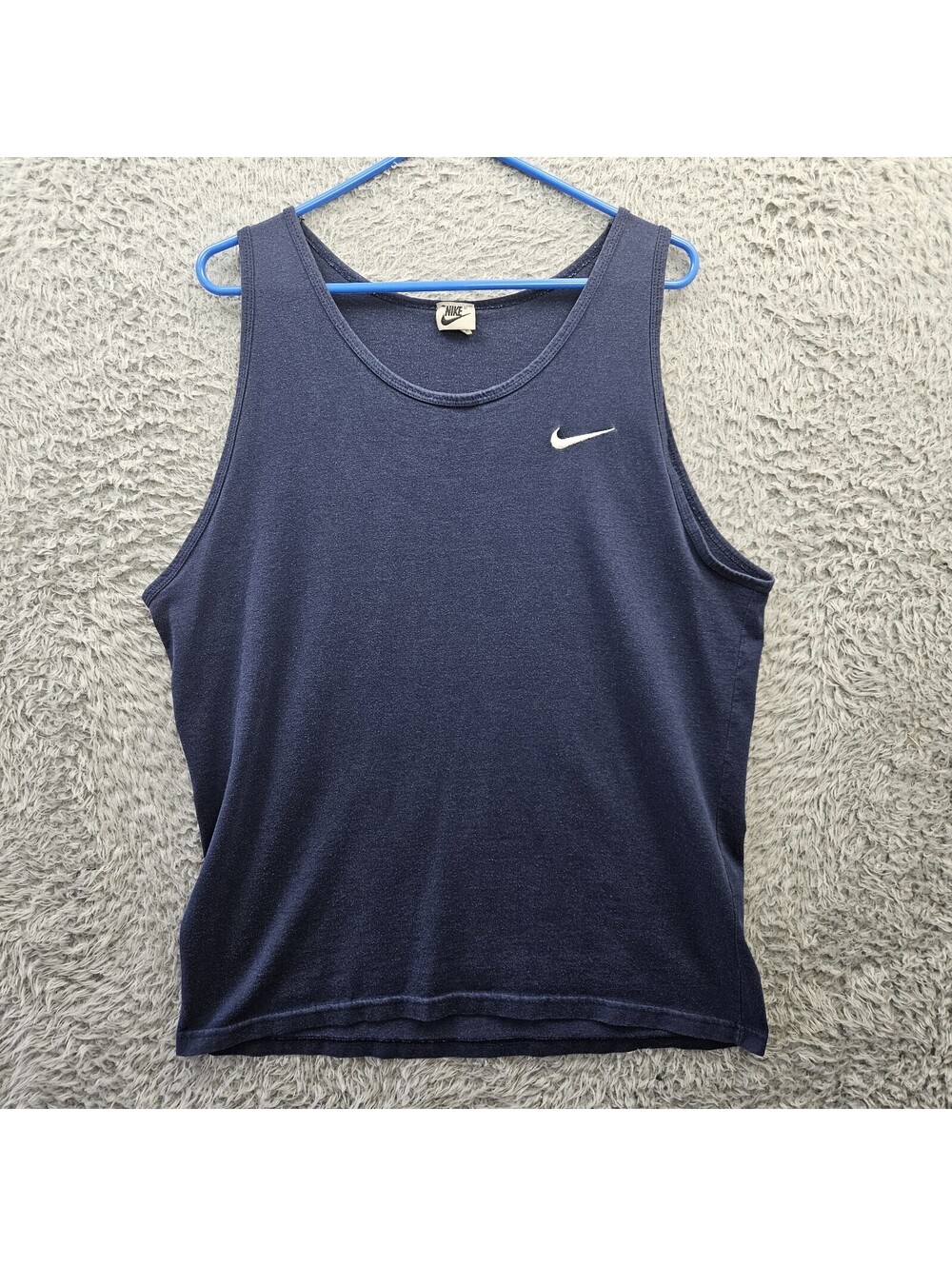 Vintage Nike Tank Top XL Cotton White Label Made in USA 1994